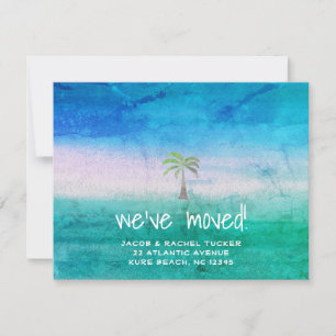 Anuncio Playa Tropical Palm Tree Blue Green Moving