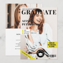 Portada de la revista 2 fotos de la graduación de 