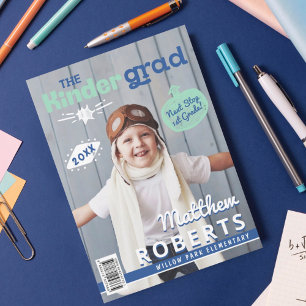 Anuncio Portada de la revista Kinder Grad Fun Kindergarten