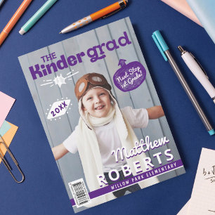Anuncio Portada de la revista Kinder Grad Fun Kindergarten