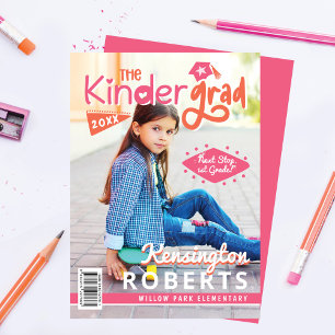 Anuncio Portada de la revista Kinder Grad Fun Kindergarten
