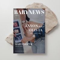 Portada de revista moderna Embarazo