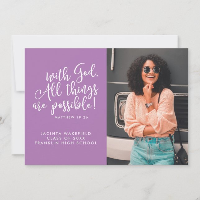 Anuncio Posible con la graduación de la foto de la Escritu (Anverso)