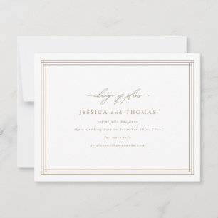 Anuncio Posposición del Boda de la ventana de moda Cambiar