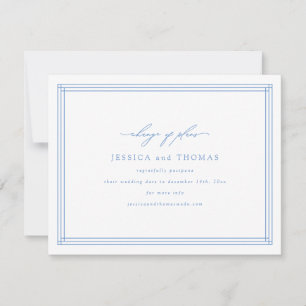 Anuncio Posposición del Boda de la ventana de moda Cambiar