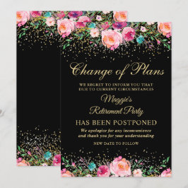 Anuncio pospuesto Fiesta de jubilación floral