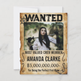 Anuncio Póster Personalizado de Pirata Buscado Propuesta d