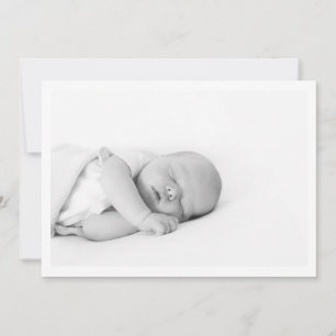 Anuncio Presentación de foto de nacimiento de bebé minimal