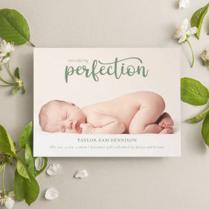 Anuncio Presentación de Perfection Simple Script Photo Bir