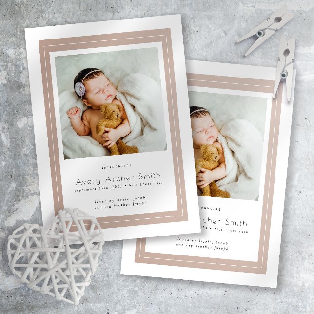 Anuncio Presentación del nacimiento de Baby Photo Boho (Subido por el creador)