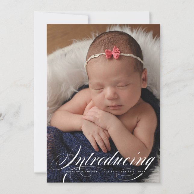 Anuncio Presentamos el elegante Recién nacido de fotos con (Anverso)