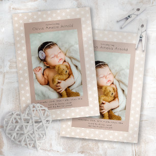 Anuncio Presentando Baby Photo Boho Stars Birth