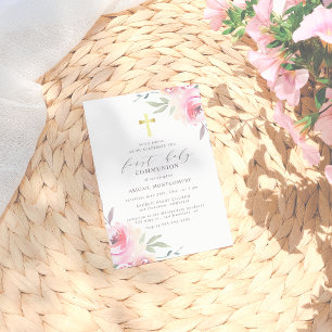 Anuncio Primera Comunión Elegante Floral