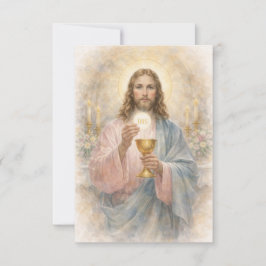 Anuncio Primera Comunión Jesús Eucaristía Oración Recuerdo