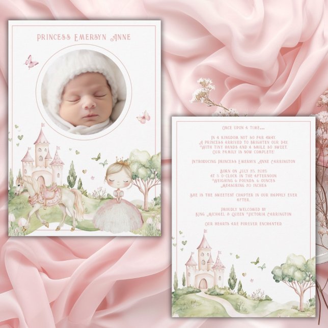 Anuncio Princesa Rosa Foto Bebé Nacimiento (Subido por el creador)