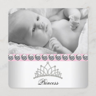 Anuncio Princesa rosada Birth Announcements