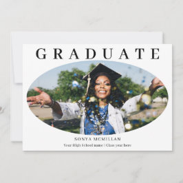 Anuncio Printable Graduate Photo Modern Graduation