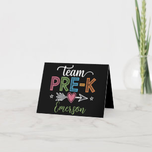Anuncio Profesor de Pre-K Preescolar de Equipo de Nombre P