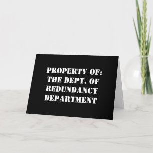 Anuncio Propiedad del Departamento de Redundancia