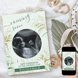 Anuncio Próximamente Ultrasonido Foto Elegante Foliage