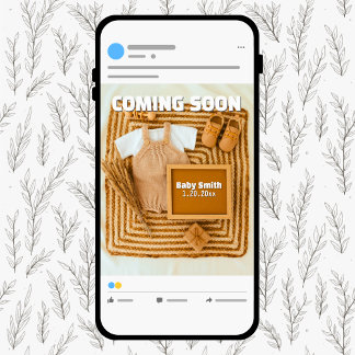 Anuncio Próximamente un embarazo neutral en los medios soc