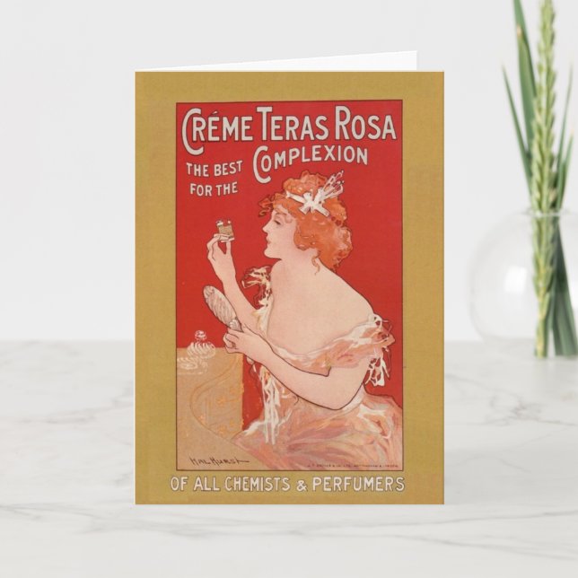 Anuncio Publicidad de belleza vintage (Anverso)