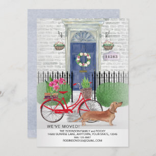 Anuncio Puerta nueva de bici de perro marrón en movimiento