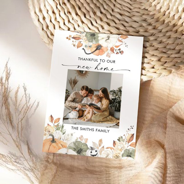 Anuncio Pumpkins Thanksgiving Flat Announcement Card (Subido por el creador)