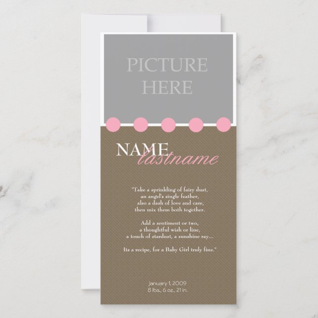 Anuncio Puntos rosados - Chica (Anverso)