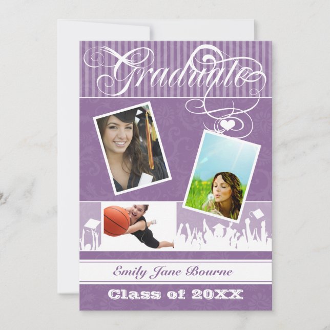 Anuncio Purple Plum Senior Picture Class of (Anverso)