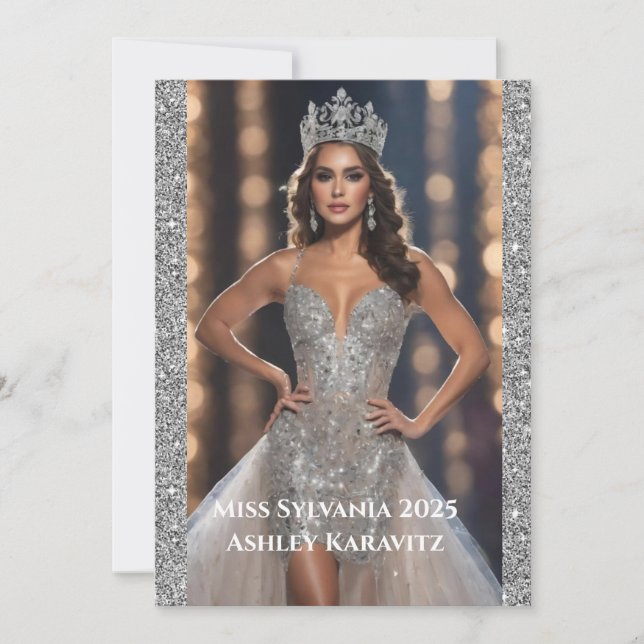 Anuncio Purpurina de Miss Pageant (Anverso)