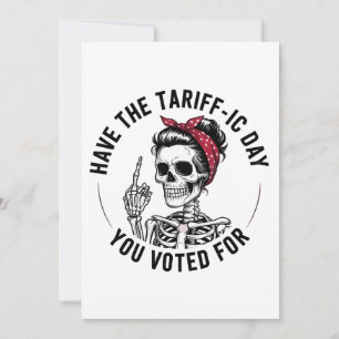 Anuncio Que el día tan difícil que votaste por contra Trum