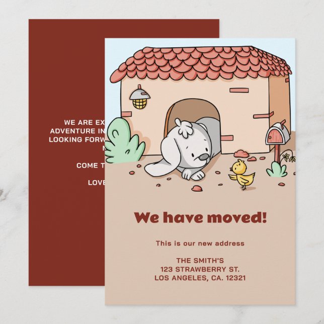 Anuncio Qué lindo hemos movido la casa de perros (Anverso / Reverso)
