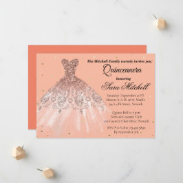 Anuncio Quinceanera Invitation, Birthday Invite for sweet