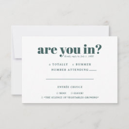 Anuncio Quirky Fun Wedding RSVP | Tipografía de los años 7