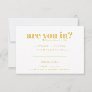Anuncio Quirky Fun Wedding RSVP   Tipografía de los años 7