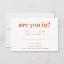 Anuncio Quirky Fun Wedding RSVP | Tipografía de los años 7