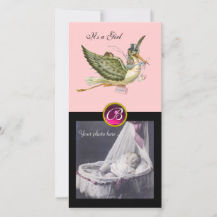 ANUNCIO RABIA DEL MONOGRAM DE BABY SHOWER SQUARE