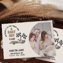 Race Car Baby Boy Nacimiento Foto