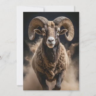 Anuncio Ram Wild Animal Elegant Dramatic Mist Retrato