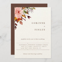 Ramo de boda de otoño rústico