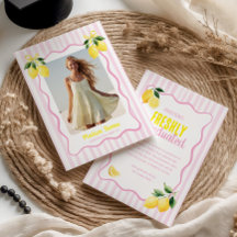 Rayas rosadas de limón recién graduadas