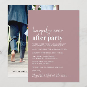 Anuncio Recepción de Boda Minimalista Moderna con Rosa Pol