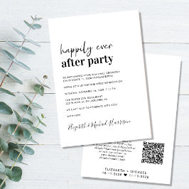 Anuncio Recepción de matrimonio de código QR moderada míni