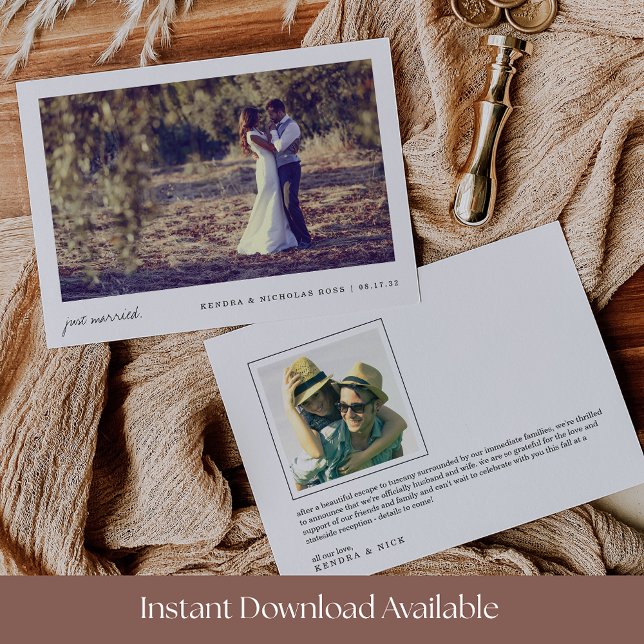 Anuncio Recién Casados | Doble Foto Boda Lado (Subido por el creador)