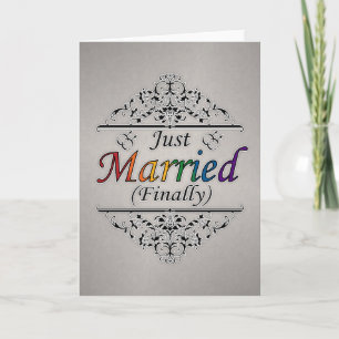 Anuncio Recién Casados (Finalmente) Diseño Orgullo Gay 