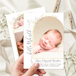 Anuncio Recién Nacida Presentando Estadísticas de Nacimien