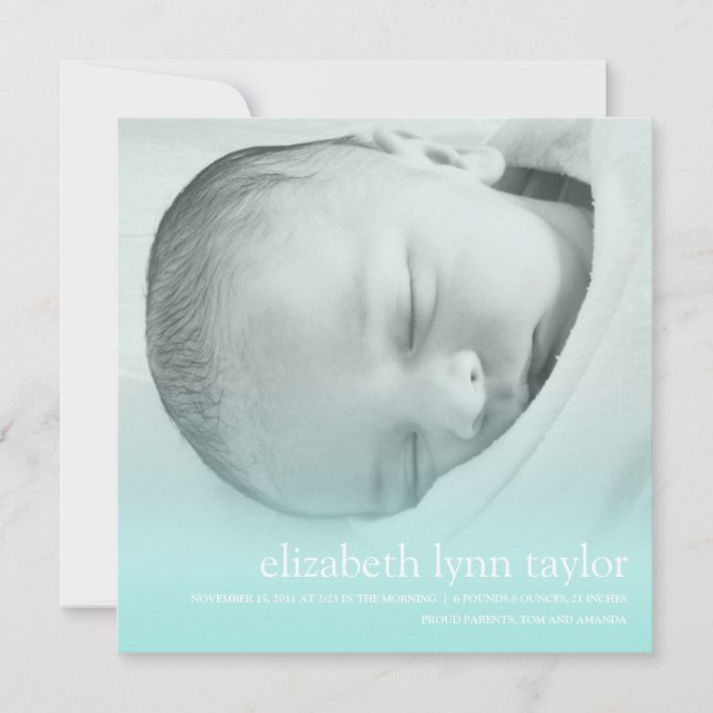 Anuncio Recién nacido (Anverso)