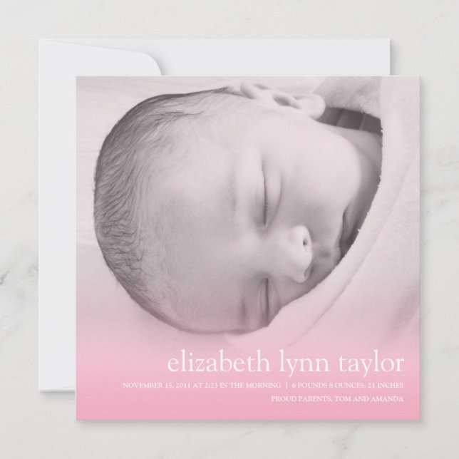 Anuncio Recién nacido (Anverso)