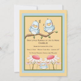 Anuncio Recién nacido de pájaro azul